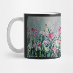 Pink and white daisies Mug